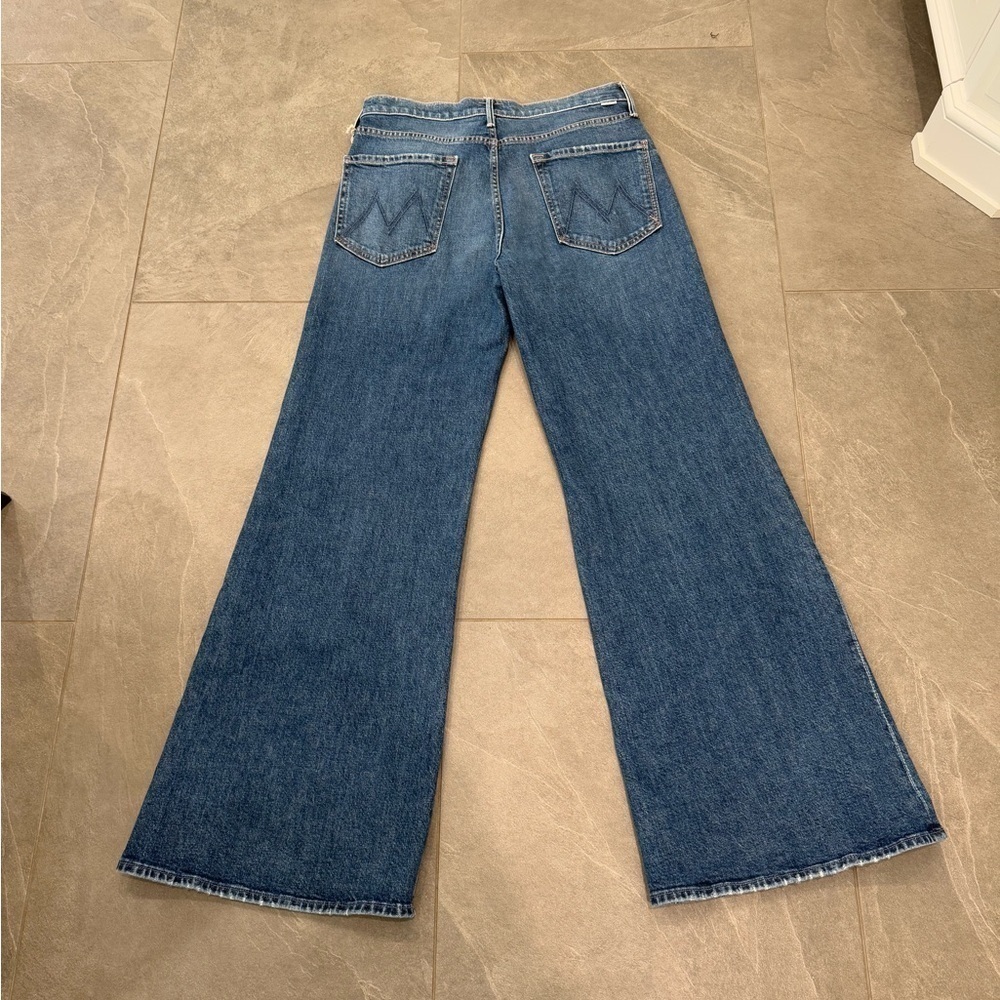 NEW MOTHER twister sneak jean in Local Charm high waisted wide leg NWT size 31 - Picture 4 of 14